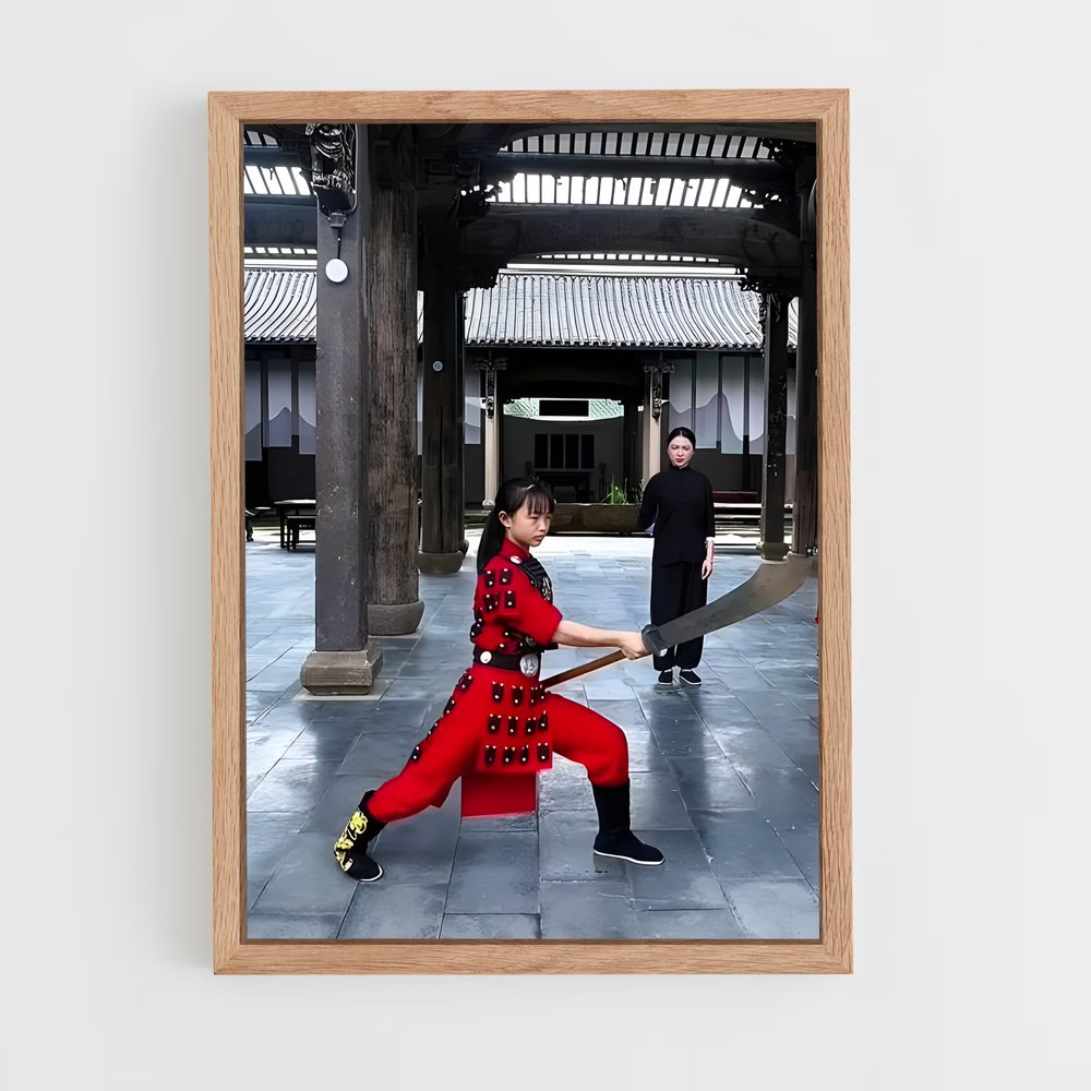 Poster Danse de la Guerre – affiche Kung Fu (vue 4)